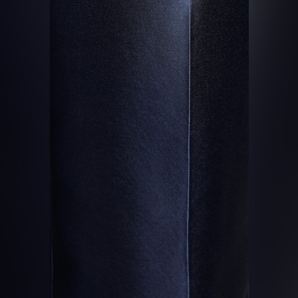 Lulus Divine Dream Navy Blue Satin One-Shoulder Culotte Jumpsuit - Picture 5 of 9